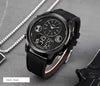 Gosasa Military Sports Watches Men Brand Chrono Countdown Stopwatch Luxury Clock Electronic LED Digital Watch Waterproof Relogio (Black Black)