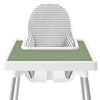 High Chair Placemat for IKEA Antilop Baby High Chair, Silicone Placemats, High Chair Tray Finger Foods Placemat for Boys and Girls, Babies, Toddlers (Sage)