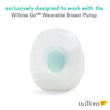 Willow Go Pump Reusable Breast Milk Containers, 2 Ct, Holds 7 oz. Per Container, Breastfeeding Essential for The Willow Go Wearable Breast Pump, Hands-Free Pumping