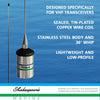 Shakespeare 5241-R Low Profile 3' VHF Marine Antenna