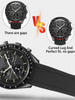 20mm/22mm Curved Lug End FKM Rubber Strap Watch Band For Men & Women for Sports & Dive Watches-Replacement ?22mm black?