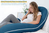 INSEN Pregnancy Body Pillow with Jersey Cover,C Shaped Full Body Pillow for Pregnant Women