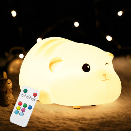 CHWARES Night Light for Kids, Dog Nursery Night Lights with Remote, 7 Color Table Lamp, Room Decor, USB Rechargeable, Cute LED Multicolor Gifts for Baby, Children, Toddlers, Teen Girls