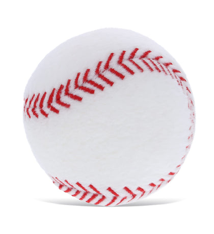 DolliBu Baseball Plush - Fluffy Soft Plush Ball for Playing Catch with Kids, Playtime Squishy Baseball Plush Toy for Girls and Boys, Stuffed Baseball Room Decor - 3 Inch