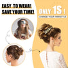 HMD Tousled Updo Messy Bun Hairpiece Hair Extension Ponytail with Elastic Rubber Band Updo Ponytail Hairpiece Synthetic Hair Extensions Scrunchies Ponytail Hairpieces for Women