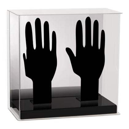 Franklin Sports Official Batting Glove Display Case - Baseball - Softball - Plexiglass - Mirrored Display- Autograph Display