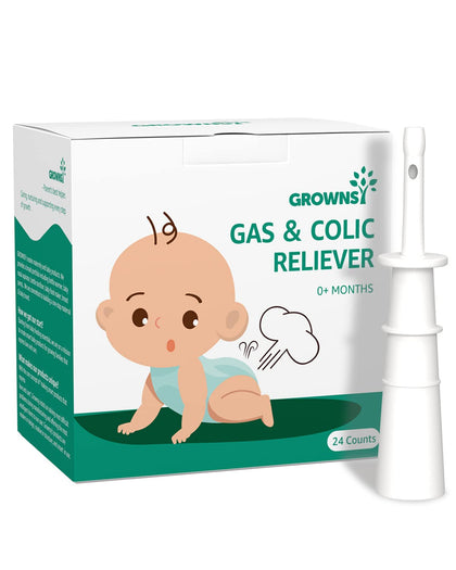 GROWNSY Gas and Colic Reliever for Babies, 24pcs Natural Baby Colic and Gas Relief, Colic Relief for Newborns, Infant Gas Colic Relievers
