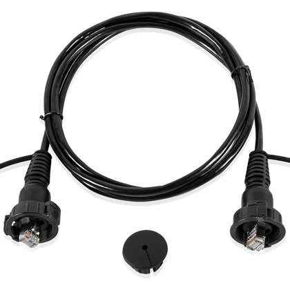 Marine Network Cable Rj45 (010-10551-00) 6ft with Split Connector and Waterproof Cap Fits for Garmin Navigation Screen Devices
