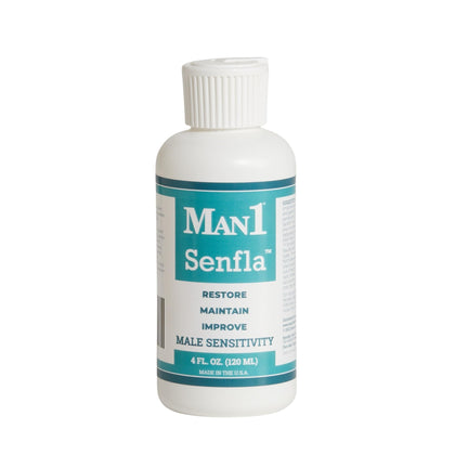 Man1 Senfla Increase Penis Sensitivity, Dermatologist Approved, Gradually Restore and Maintain Enhanced Penile Sensation, Soothing Cream, 4 Ounce Bottle
