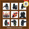 Nicolababe Weapon Pack 225 PCS Accessories Military Weapon Set Incl Helmet Body Armor Cloak and Motorcycles Designed for Minifigures Compatible with Minifigures of All Major Brands (SWAT Weapon)