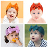 ZWSISU 24 Colors Nylon Baby Girl Bows and Headbands for Infant New Born Toddler Kids Big Headbands Headwrap Hair Accessories Hairbands for Newborn