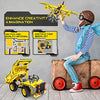 STEM / Building Toy for Ages 5, 6, 7, 8, 9, 10, 11, 12 Years Old Kid, Boy, Girl - 2-in-1 Truck Airplane Take Apart Toy, 361 Pcs DIY Building Kit, Learning Engineering Construction Toy, Ideal Gift