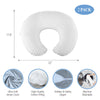 NiSleep Nursing Pillow and Positioner,Breastfeeding Pillow,Bottle Feeding,Baby Support,with 2 Removable Machine Washable Cover(White)