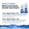 Rescue Detox - ICE - Blueberry Flavor - 32oz | Works in 90 Minutes Up to 5 Hours - Concentrated Cleansing Drink with B Vitamins and Naturally Sweetened with Stevia