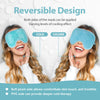 NEWGO Cold Eye Mask Cooling Eye Mask for Dry Eyes, Gel Eye Mask Eye Ice Pack Reusable Cold Eye Compress for Dark Circles, Migraines, Eye Surgery, Skin Care (Blue)