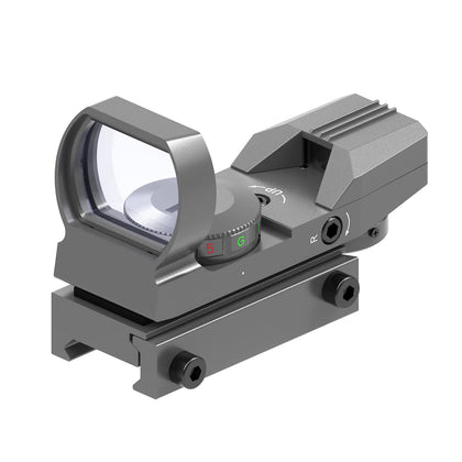 Feyachi Reflex Sight-Adjustable Reticle (4 Styles) Both Red and Green in one Sight, Grey