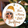 Pop Culture, Movie, and Music Themed Trendy Christmas Ornaments (Have a Merry Little Swift Christmas Ornament)