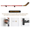 TOBWOLF 2PCS Hockey Stick Display Case, Hockey Stick Hanger Holder, Wall Mount Hockey Stick Horizontal Rack, Hockey Stick Bracket - Black