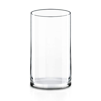 CYS EXCEL Cylinder Clear Glass Vase (H:12