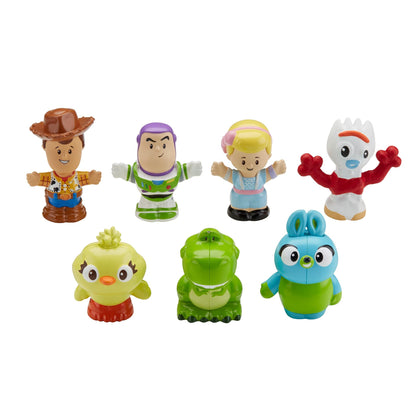 Fisher-Price Disney Toy Story Toddler Toys Little People 7 Friends Pack Figure Set with Woody & Buzz Lightyear for Ages 18+ Months (Amazon Exclusive)