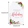 Anwyll Holiday Gift Tags with String, Christmas Gift Tags, Happy Holiday Season Gift Tags, Holly Christmas Tags, 50Pcs Xmas Gift Wrap Tags for Seasonal Events Holiday Party Favors and Celebration