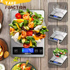 BACK KTCL 'Cooking Master' Digital Food Kitchen Scale, 22lb Weight Multifunction Scale Measures in Grams and Ounces for Cooking Baking, 1g/0.1oz Precise Graduation, Stainless Steel and Tempered Glass