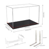 Ogeee Football Display Case,Self-Adhesive Wall-Hanging with Steel Brackets Hanger&Removable Interior Football Display Stand,Memorabilia Display Box Cases for Football or Memorial Sports Gloves