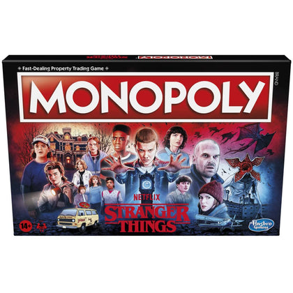 Monopoly Hasbro Gaming : Netflix Stranger Things Edition Board Game for Adults and Teens Ages 14+, for 2-6 Players, Multicolor
