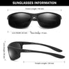 FAGUMA Polarized Sports Sunglasses For Men Cycling Driving Fishing 100% UV Protection