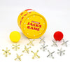 ATOSHP Jacks Game with Ball, Retro Toys, 12 Metal Jax and 2 Different Balls in The Box