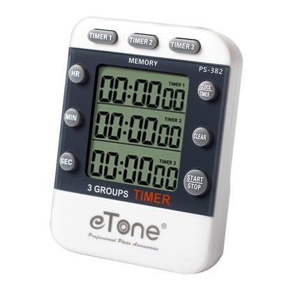 eTone 3 Channel Timer Counter Darkroom Developing Countdown Clock Processing Equipment Film Camera Accessories
