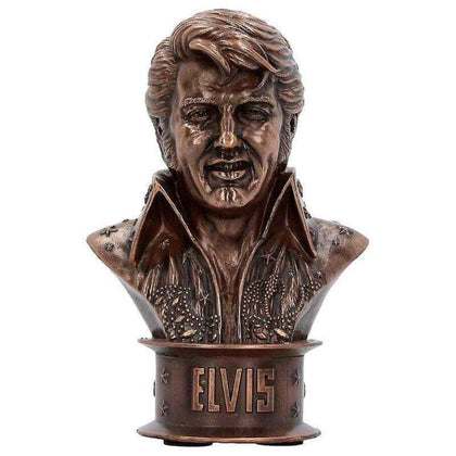 Nemesis Now Elvis Bust Small 18cm Figurine, Resin, Bronze