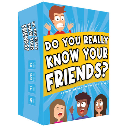 DO YOU REALLY KNOW YOUR FRIENDS? The Ultimate Party Game for Adults and Teens - Fun Card Game for Groups and a Great Friends Gift for Game Night