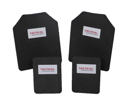 Tactical Scorpion 10mm Paintball Airsoft Pair 10x12+6x8 Shooter's Cut Protective Vest Trauma Pad Plates