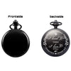oyeaho Pocket Watches, Pocket Watch to Husband King, Personalized Pocket Watches for Men with Chain, Gifts for Love (e.Black-to Husband)