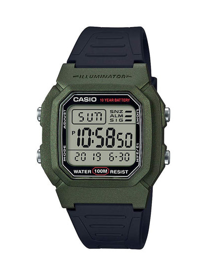 Casio Men's W-800HM-3AVCF Classic Digital Display Quartz Black Watch