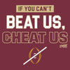 If You Can't Beat Us, Cheat Us T-Shirt for FL State College Fans (SM-5XL) (Garnet Short Sleeve, Medium)