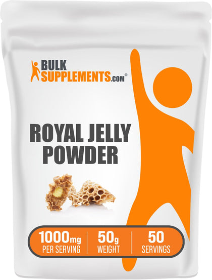 BulkSupplements.com Royal Jelly Powder - Royal Jelly 1000mg - Royal Jelly Nutritional Supplements - Royal Jelly Supplement - for Immune Support - 1000mg per Serving (50 Grams - 1.8 oz)