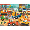 Petit Collage Floor Puzzle, Construction Site, 24-Pieces - Large Puzzle for Kids, Completed Construction Jigsaw Puzzle Measures 18 x 24 - Makes a Great Gift Idea for Ages 3+