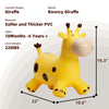 Babe Fairy Giraffe Bouncy Horse Hopper Toys for Kids, Animals Jumping Inflatable Ride on Bouncer Hopping Gifts for Toddlers Boys Girls 18 Months 2 3 4 5 6 Years Old