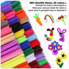 Pipe Cleaners Craft Chenille Stems, 360 Pieces 30 Assorted Colors for Crafting DIY Arts Projects Decorations, 6mm x 12inch Fuzzy Colored Chenille Stem Sticks Set Craft Supplies for Kids and Adults