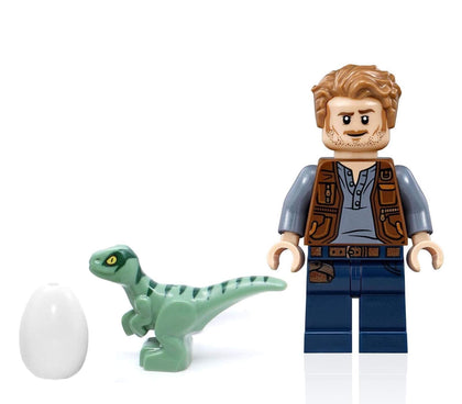 LEGO Jurassic World Dominion - Owen Grady Minifigure (with Blue The Raptor and Dinosaur Egg) 75930