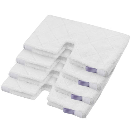MXZONE Replacement Microfiber Steam Mop pad Cleaning Pads for Shark Steam Pocket Mop S3500 Series S3550 S3501 S3601 S3601D S3901 S3801 S3801CO(White) (S3501-White)