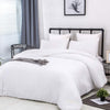 CLOTHKNOW White Comforter Sets Queen White Bedding Comforter Sets Queen Plain White Bed Comforter Solid White Queen Bedding Set 3Pcs White Comforter Sets Queen