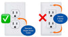 6-Pack Safety Innovations Self-Closing Outlet Covers (For Center Screw Outlets Only) - An Alternative To Wall Socket Plugs for Child Proofing Outlets, (1-Screw), (White)