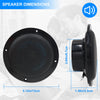 Herdio Marine Radio Package Compatible with Bluetooth, MP3/USB AM/FM Marine Stereo+4 Inches Marine Ceiling Flush Wall Mount Speakers (A Pair)