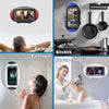 URROY Shower Phone Holder Waterproof Anti Fog Touchscreen 480 Degree Rotation Shower Phone Case Bathroom Kitchen Wall Mount for All Cell Phone Up to 7