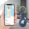 Holder Case for AirTags Ultra Light Silicone Sleeve for AirTags Durable Anti-Scratch Protective Skin Cover with Anti-Losing Keychain Ring Accessory Compatible with Apple AirTags Navy