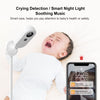 Cheego Smart Baby Monitor & Wall Mount HD Video Camera and Audio, 2-Way Talk, Nightlight and Night Vision, Room Humidity & Temp, Wake up & Crying Detection Compatible with Alexa