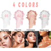 4-Color Fairy Highlight Powder Kit - Shimmery Face, Body, Lip Highlighter